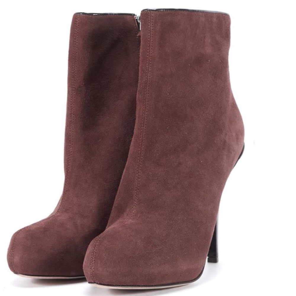 JEAN-MICHEL CAZABAT Suede Ankle Heel Boots